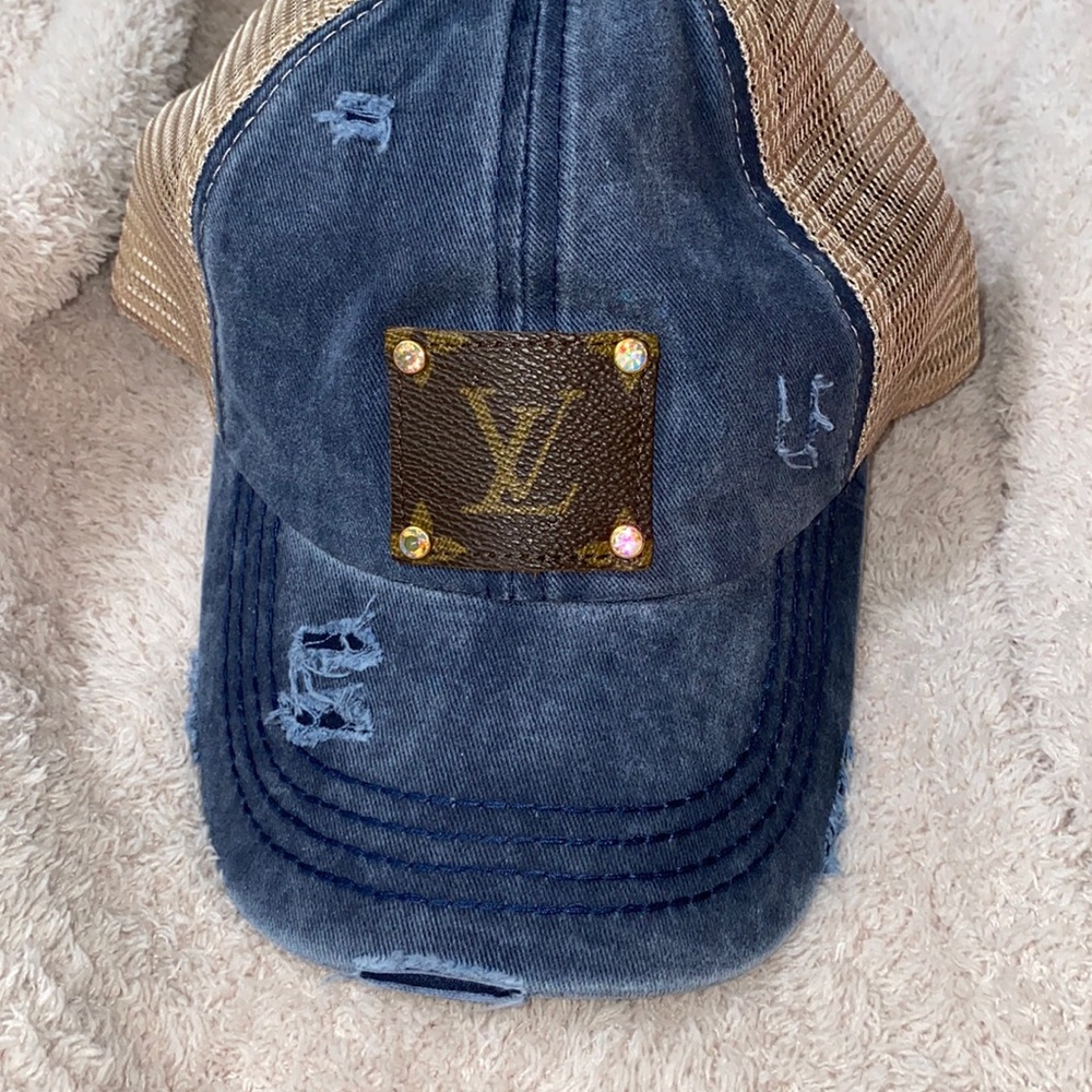 Recycled LV C.C Ball cap